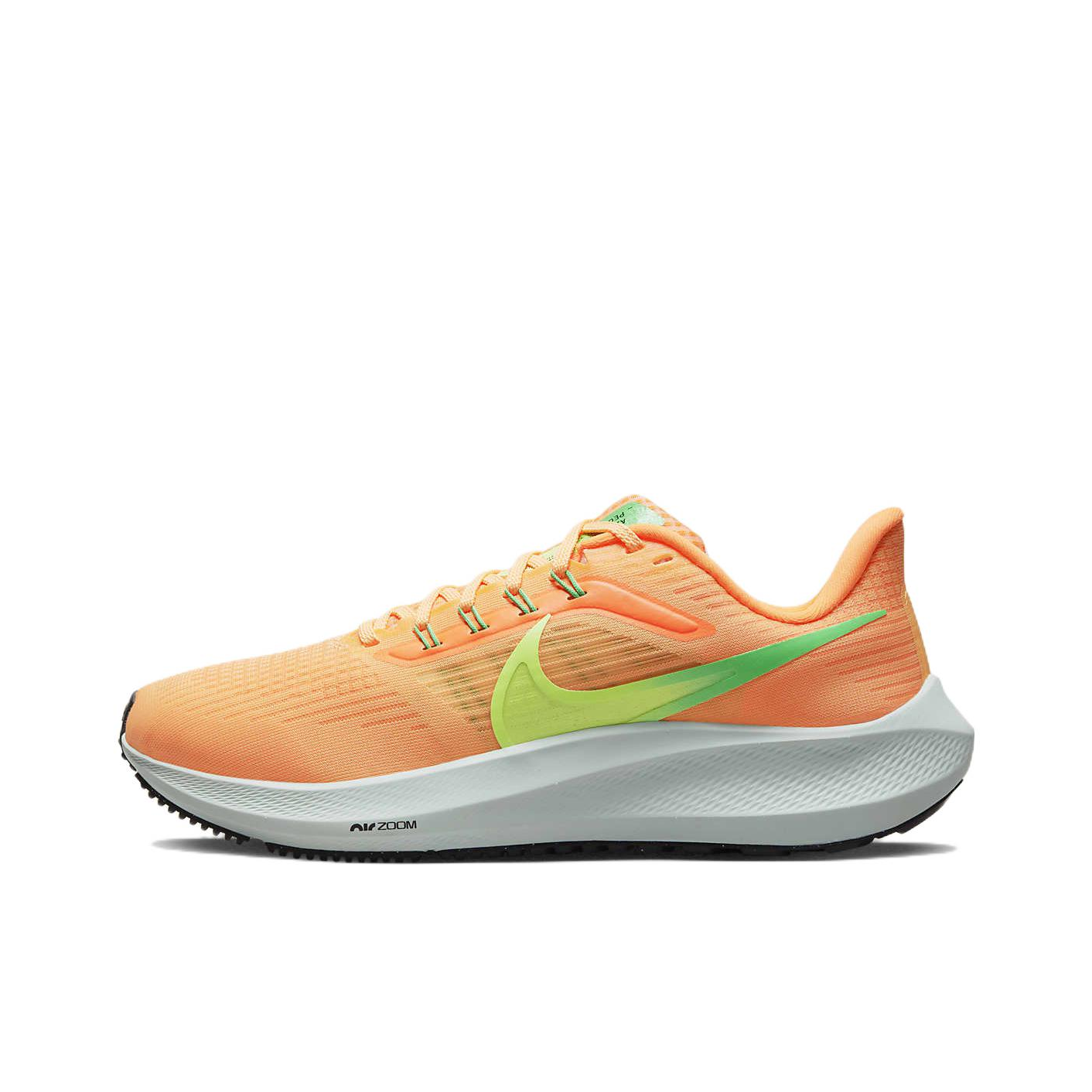 推荐商品：Nike Air Zoom Pegasus 39 跑鞋 缓震轻质网面透气马拉松回弹织物运动圆头包裹性支撑 橙色/绿色