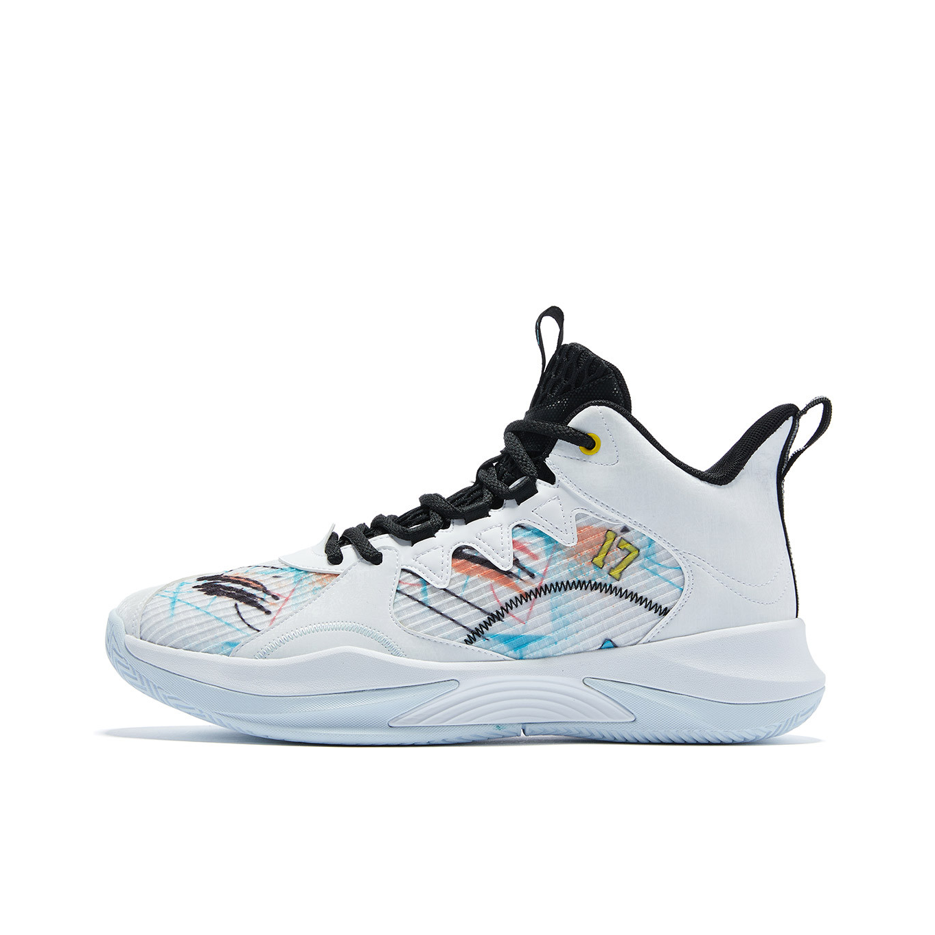 推荐商品：乔丹体育 缓震防滑耐磨 轻便透气 实战 篮球鞋  乔丹白/黑色	