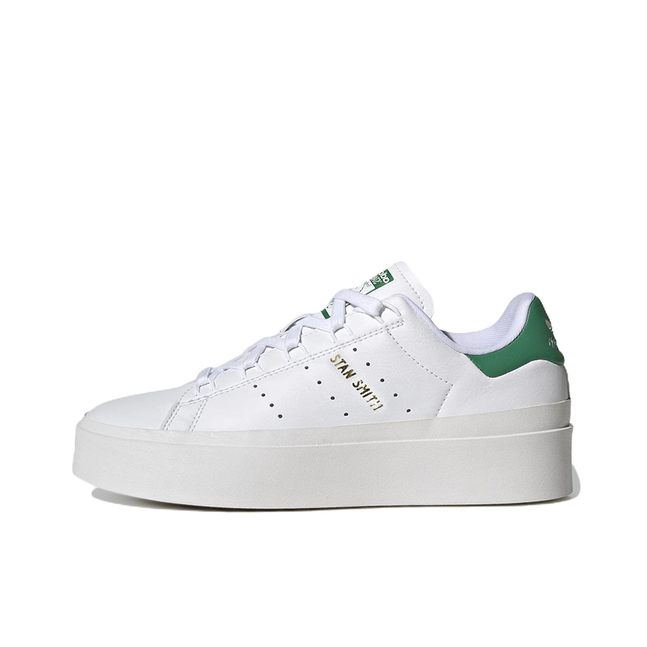 推荐商品：adidas originals Stan Smith Bonega 厚底增高 防滑耐磨 运动休闲鞋 白色/绿色