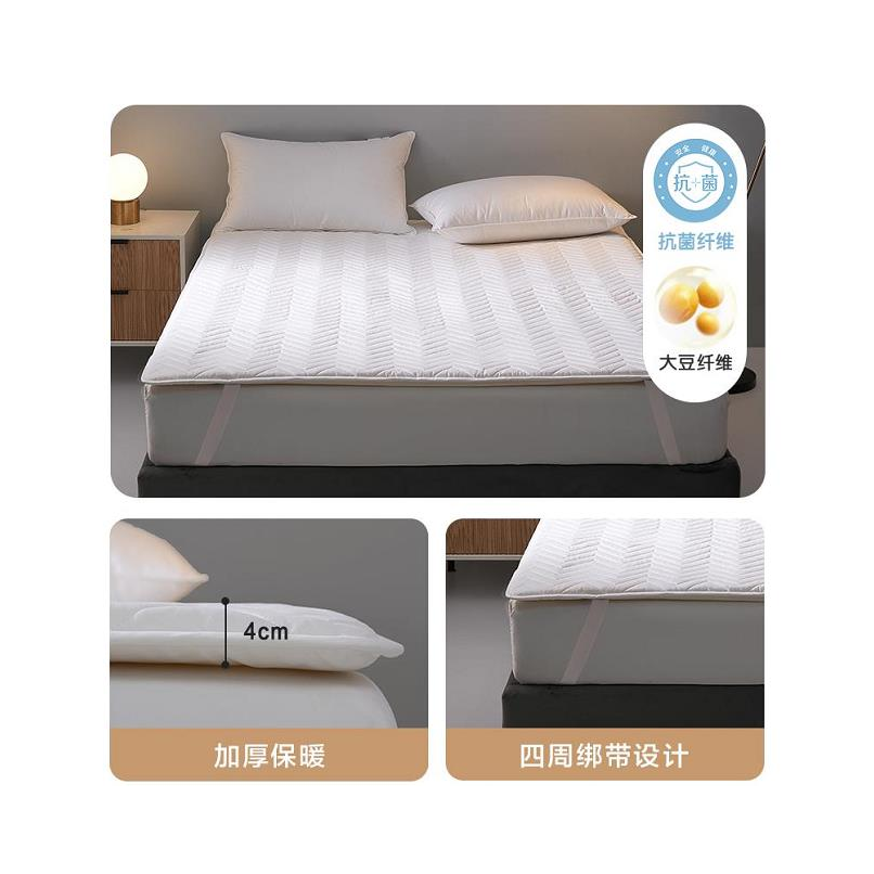 推荐商品：罗莱家纺 亲柔系列 抗菌床垫 宿舍可水洗