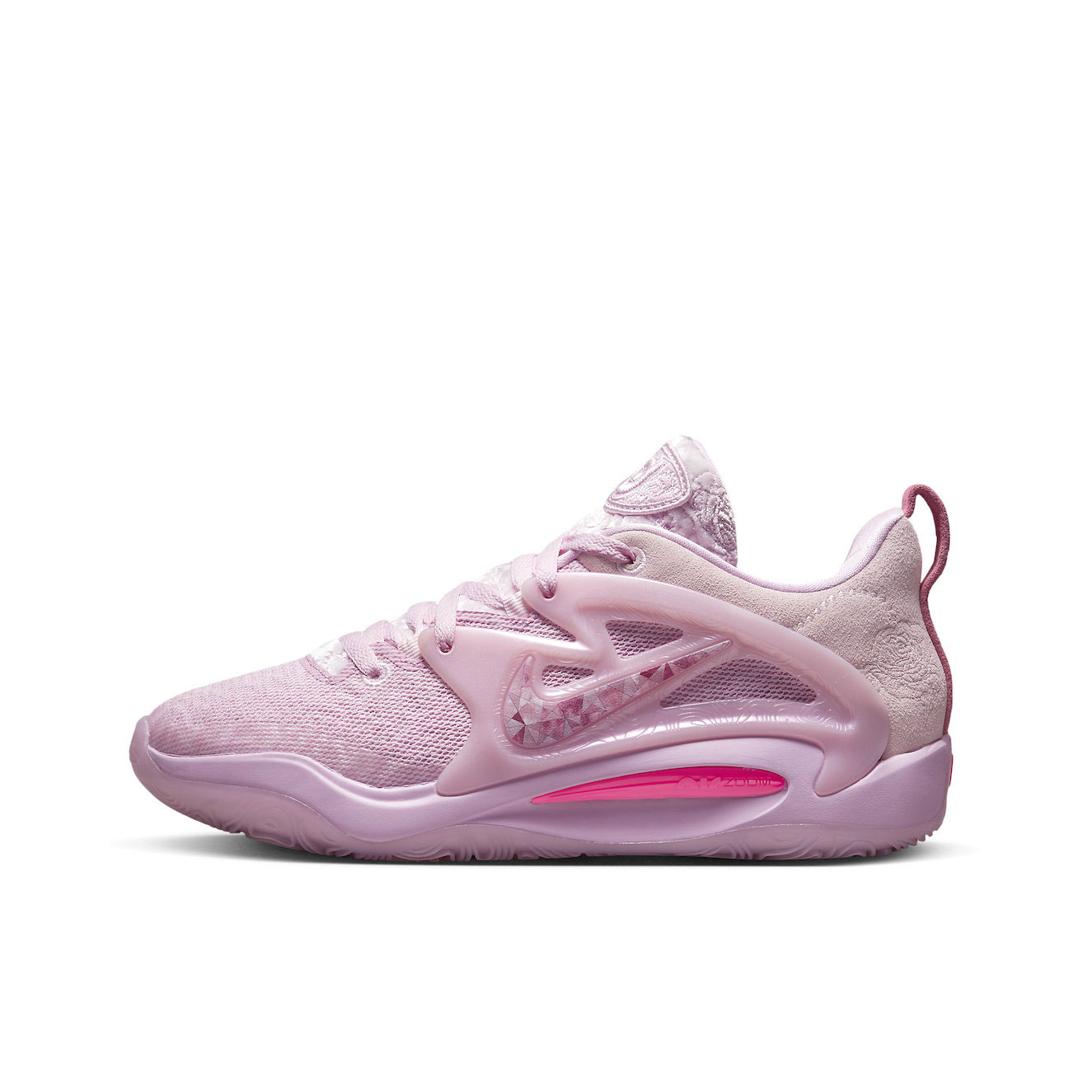 推荐商品：Nike KD 15 杜兰特 Strobel 缓震透气 防滑耐磨 圆头 包裹性 支撑 篮球鞋 Aunt Pearl 乳腺癌