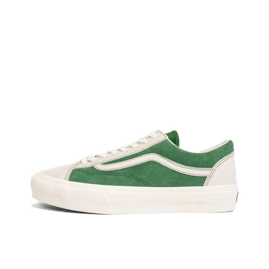 推荐商品：Vans/范斯 Style 36 滑板鞋 板鞋 舒适轻便防滑耐磨复古百搭帆布拼接防水运动 Better Gift Shop联名/白色/绿色/拼接