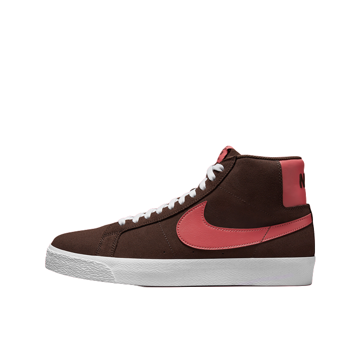 推荐商品：Nike SB Blazer Zoom 滑板鞋 板鞋 拼接时尚复古防滑耐磨透气运动休闲舒适百搭 中帮/巧克力色/草莓粉