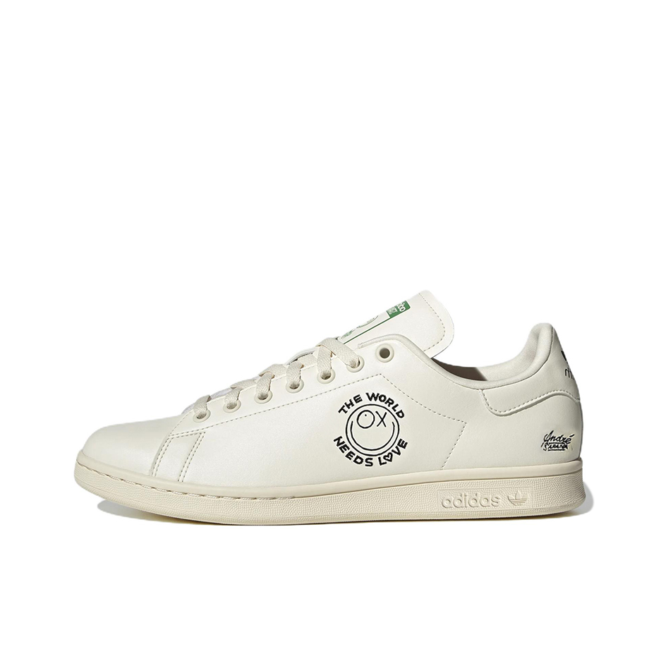 推荐商品：adidas Originals Stan Smith 板鞋 减震透气轻便低帮包裹性 André Saraiva联名/羽毛白