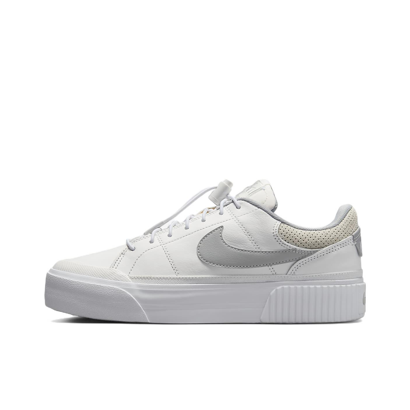 推荐商品：Nike Court Legacy Lift 板鞋 舒适缓震耐磨透气增高抓地 白色
