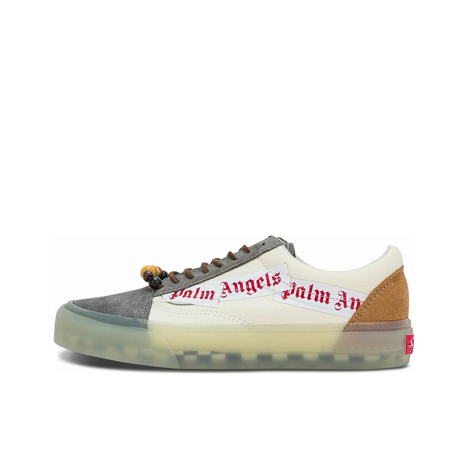 推荐商品：Vans/范斯 Old Skool 滑板鞋 板鞋 轻便防滑复古舒适经典 Palm Angels联名/白色/灰色/棕色