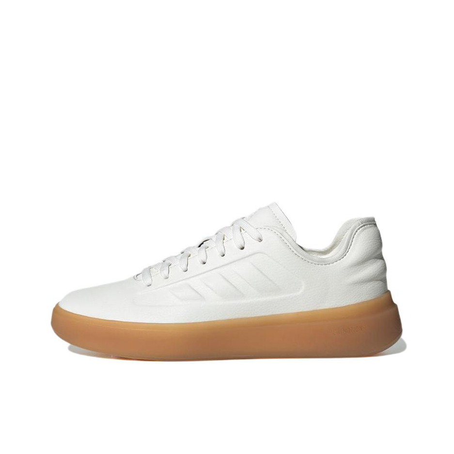 推荐商品：adidas Zntasy 减震耐磨 舒适轻便 运动休闲鞋 白色/棕色