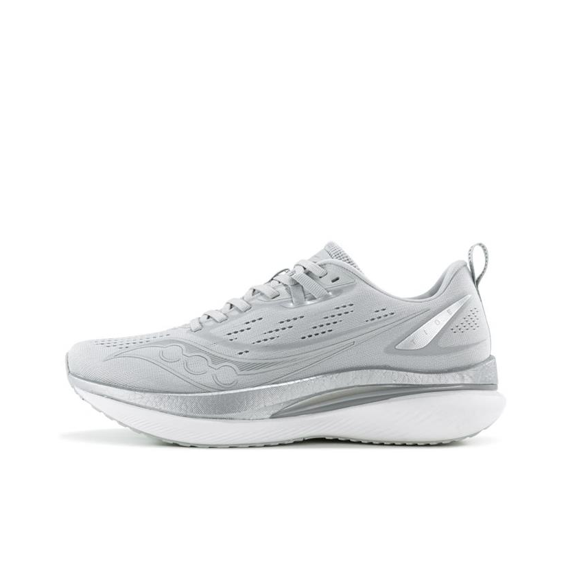 推荐商品：Saucony/索康尼 Tide 浪潮 防滑耐磨 缓震回弹 舒适轻便 网面透气 跑鞋 灰色