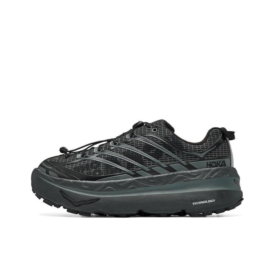 推荐商品：HOKA ONE ONE Mafate OG 缓冲支撑 缓震回弹 织物增高 户外休闲鞋 黑色