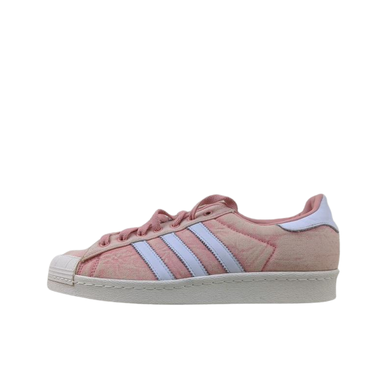 推荐商品：adidas Superstar 80s 板鞋 贝壳头复古防滑耐磨防水减震运动 女款/桃粉/白色