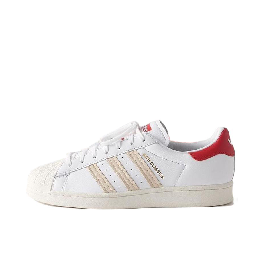 推荐商品：【宋雨琦同款】 adidas Originals Superstar 板鞋 轻便贝壳头薄底舒适百搭耐磨复古 Kith联名/白色/灰色/红色