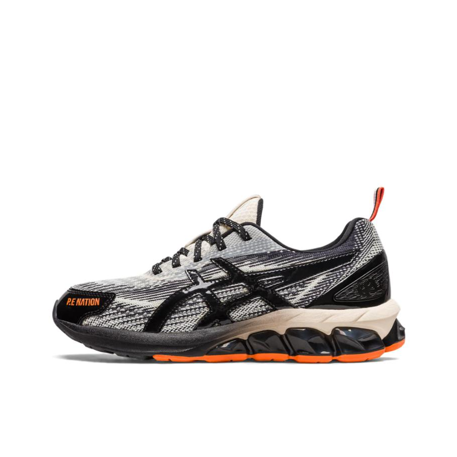 推荐商品：Asics/亚瑟士 Gel-Quantum 180 7 减震回弹 防滑耐磨 网布透气 舒适轻便 织物 稳定支撑 跑鞋 P.E NATION联名/灰/黑
