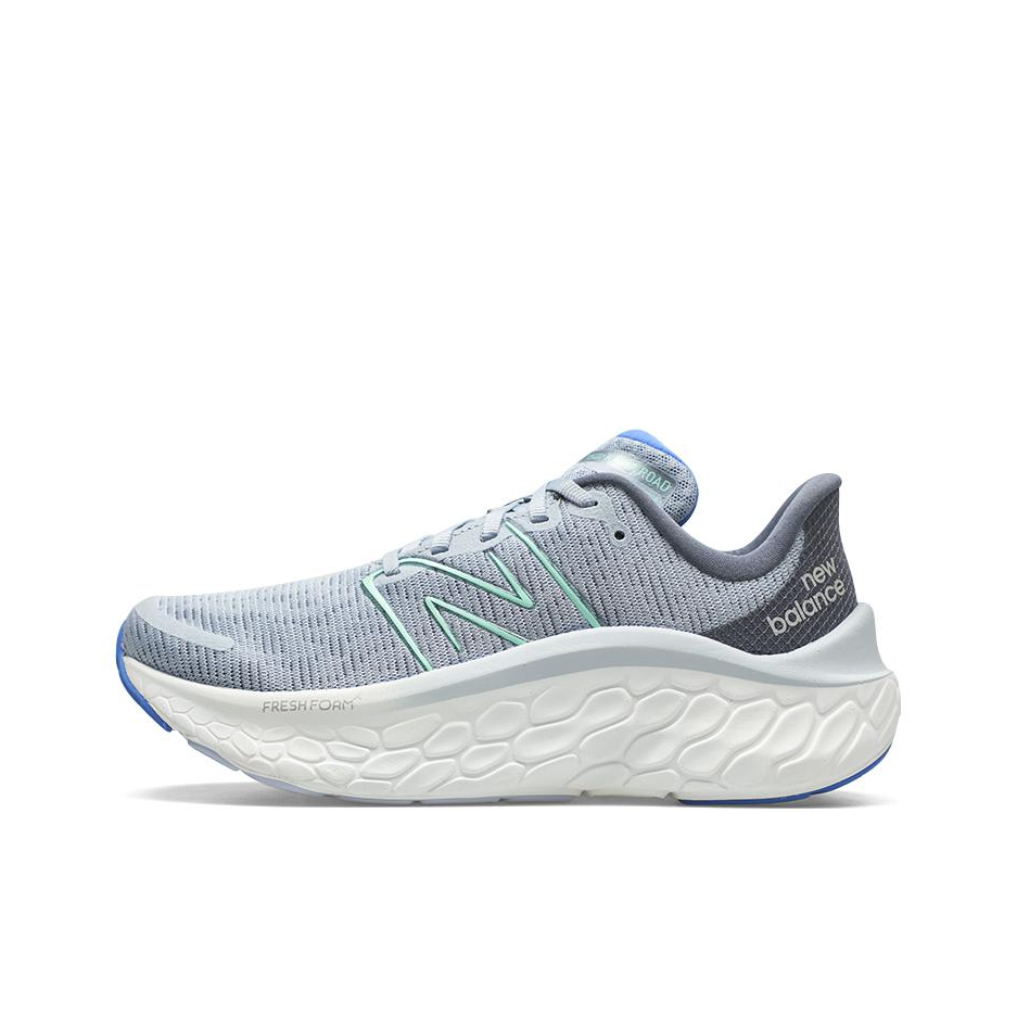 推荐商品：New Balance Fresh Foam Kaiha v1 跑鞋 耐用织物减震软底马拉松碳板 灰色/蓝色
