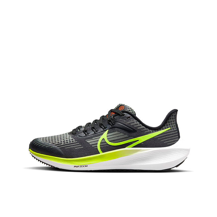 推荐商品：Nike Air Zoom Pegasus 39 跑鞋 缓震轻质网面透气马拉松回弹织物运动圆头包裹性支撑 灰色/绿色