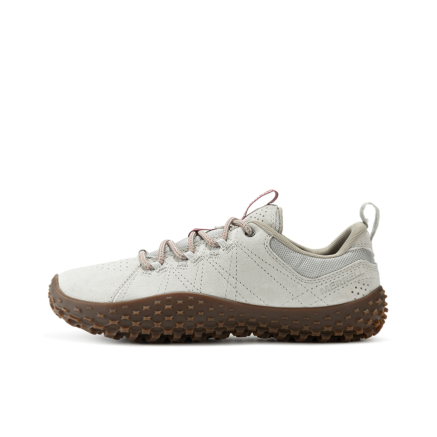 推荐商品：Merrell/迈乐 Wrapt 防滑耐磨 舒适透气 织物 猪皮 防水 户外休闲鞋 白色