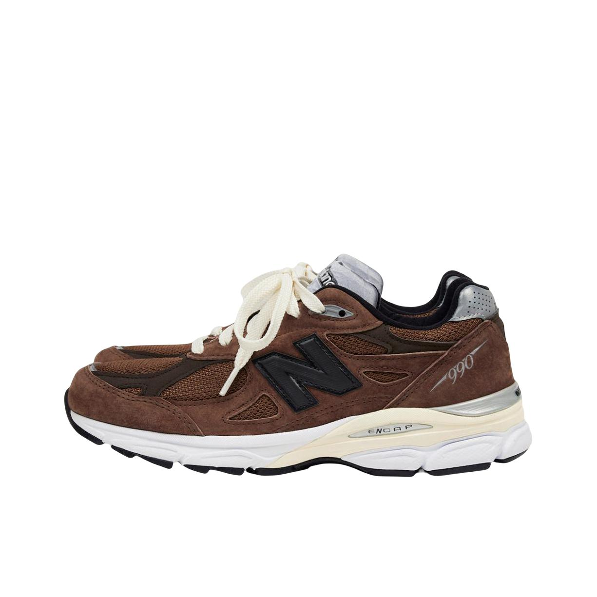 推荐商品：New Balance 990 V3 跑鞋 复古轻便防滑减震透气支撑缓震织物城市通勤圆头 JJJJound联名/棕色/褐色