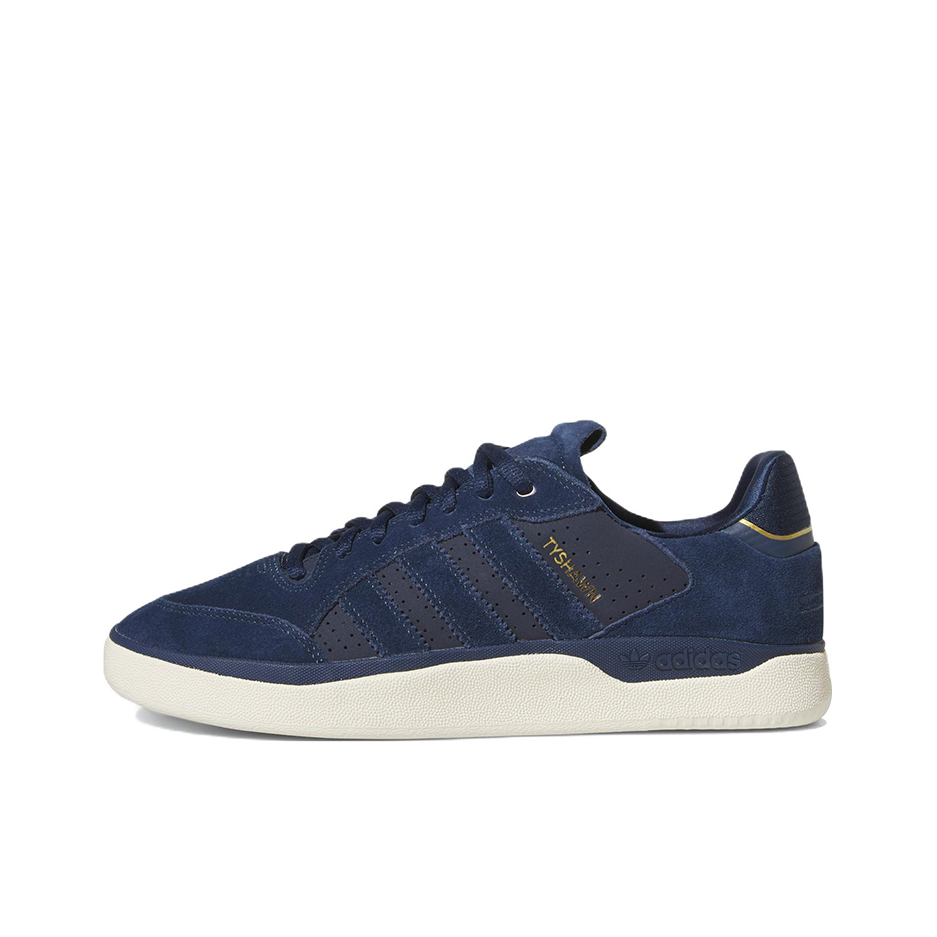 推荐商品：adidas originals Tyshawn 运动休闲鞋 舒适轻便防滑耐磨复古百搭时尚潮流 藏蓝色/白色