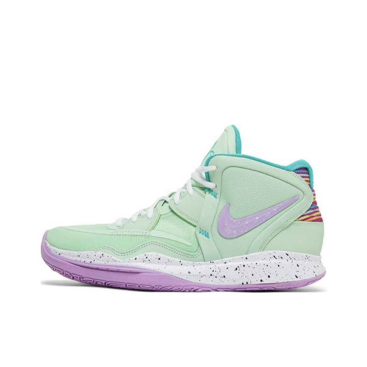 推荐商品：Nike Kyrie 8 infinity 欧文8 防滑耐磨 减震透气 包裹性 实战 织物 合成革 舒适百搭 篮球鞋 绿色/紫色