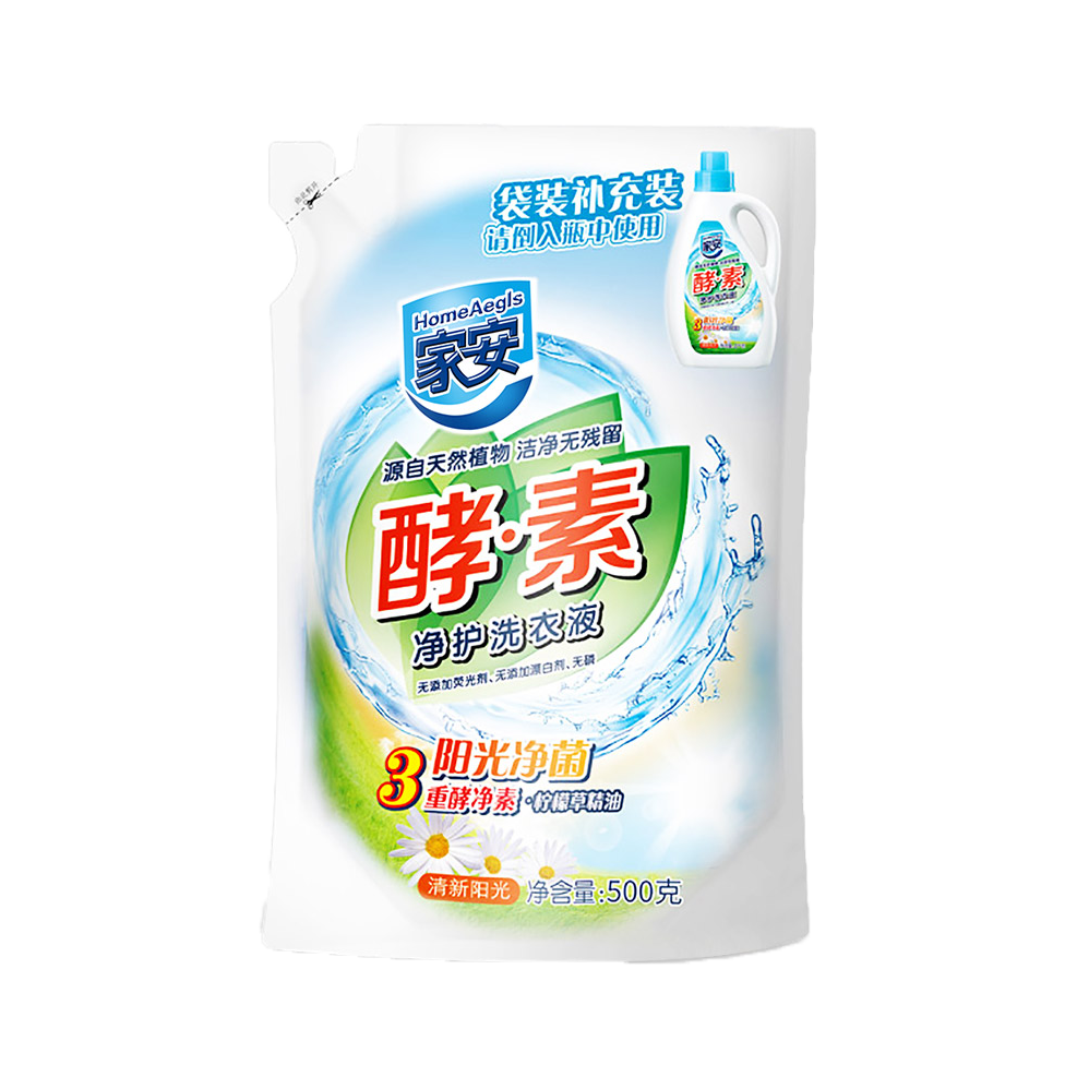 推荐商品：HOMEAEGIS/家安 阳光净菌 清新阳光香 袋装洗衣液