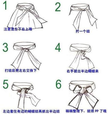 蝴蝶结的系法图解