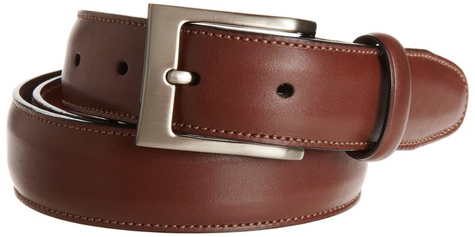 Perry Ellis Men's Timothy Belt, Brown, 34