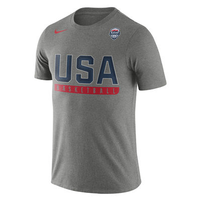 Men's USA Basketball Nike Gray Practice Dri-FIT T-Shirt