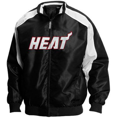 Men's Miami Heat Majestic Big & Tall Man's Team Full-Zip Track Jacket - Black