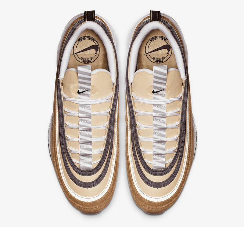 Nike,Air Max 97,发售,921826-201  鞋底印有条形码！这款奢华的 Air Max 97 灵感竟然来自快递箱