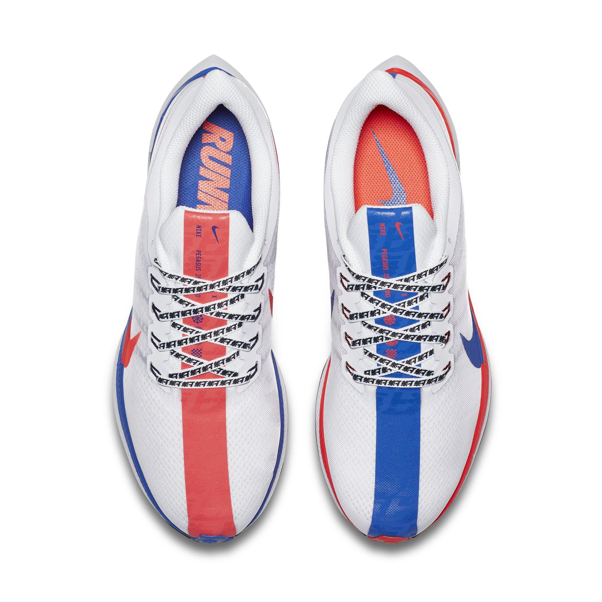 BQ6895-100,Pegasus 35,Pegasus BQ6895-100 辨识度极高的红蓝鸳鸯！上海限定 Nike Pegasus 35 Turbo 刚刚发售