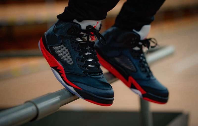 丝绸版Air Jordan 5上脚照释出!即将于下周六登场!
