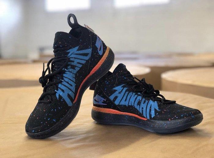 Quavo脚踩专辑灵感客制版Nike KD11亮相名人赛