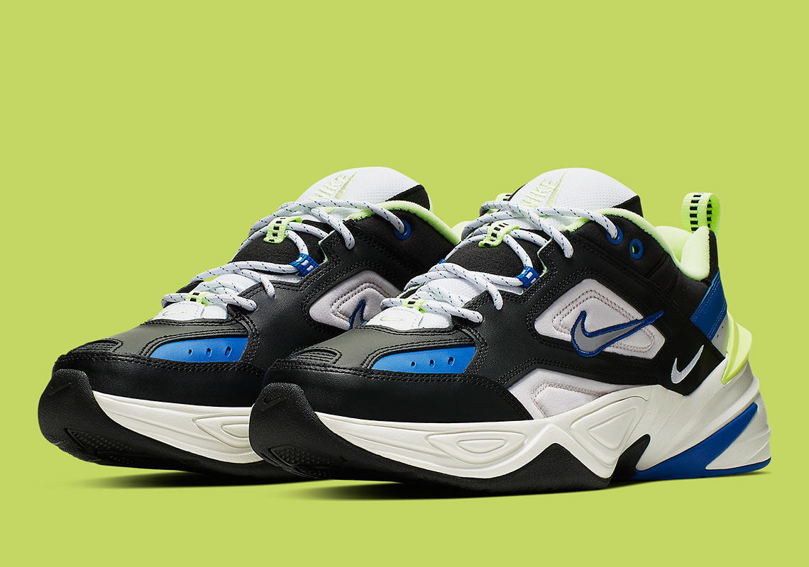 复古鞋款，Nike M2K Tekno 带来蓝黄 “Royal/Volt” 新色