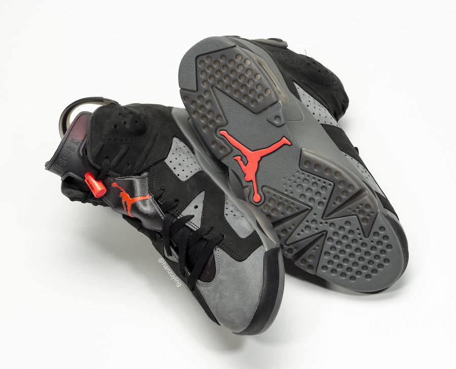 Nike,Air Jordan 6,发售,AJ6  细节设计非常出众！PSG x Air Jordan 6 最新实物曝光