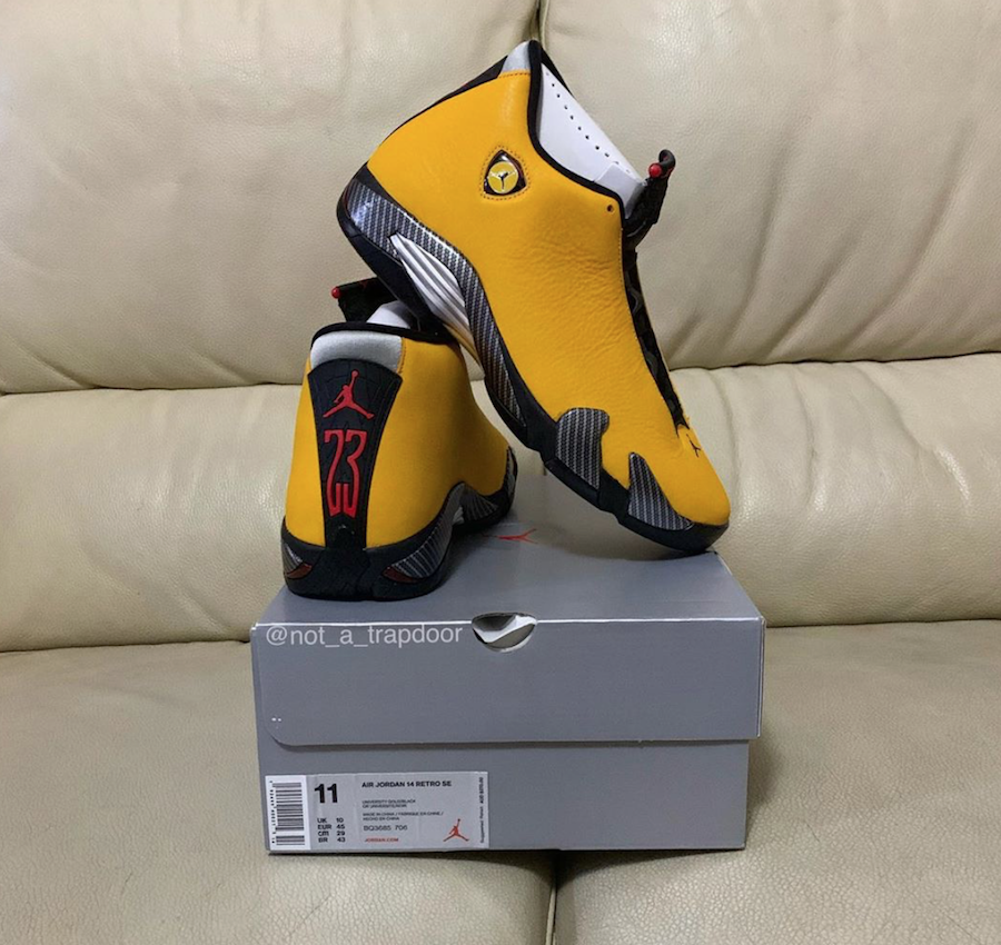 AJ14,Air Jordan 14,发售,BQ3685-7  高人气法拉利推出反转配色！全新 Air Jordan 14 下月发售