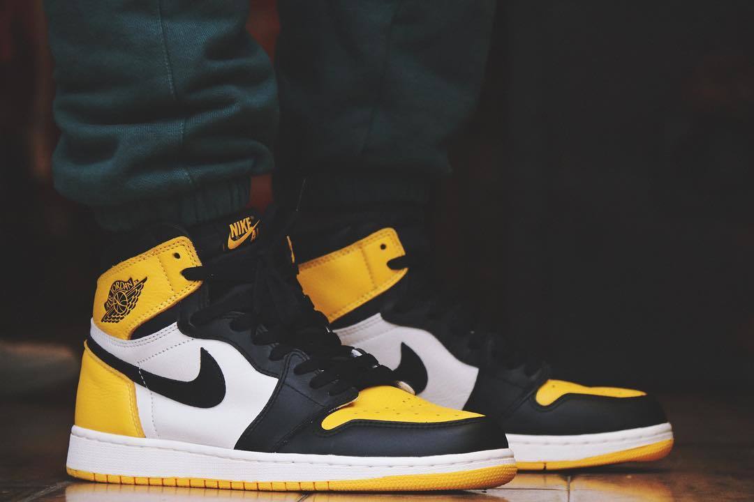 Nike,Air Jordan 1,AJ1,发售,AR102  黑黄脚趾 Air Jordan 1 要来了？全新实物图曝光！
