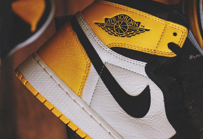 Nike,Air Jordan 1,AJ1,发售,AR102  黑黄脚趾 Air Jordan 1 要来了？全新实物图曝光！