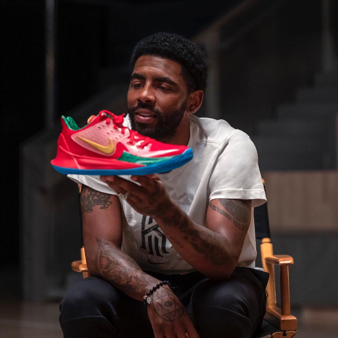 海绵宝宝,Nike,Kyrie 5,发售,明星,上脚  欧文上脚亲晒！海绵宝宝 x Nike Kyrie 鞋款完整曝光
