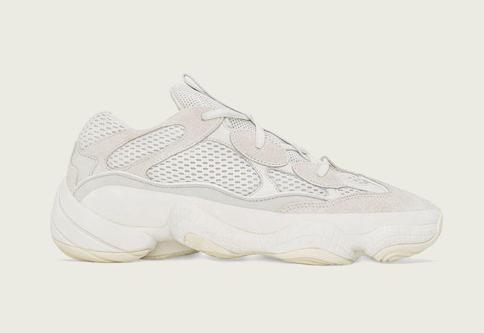 adidas正式发布全新“Bone White”配色YEEZY 500