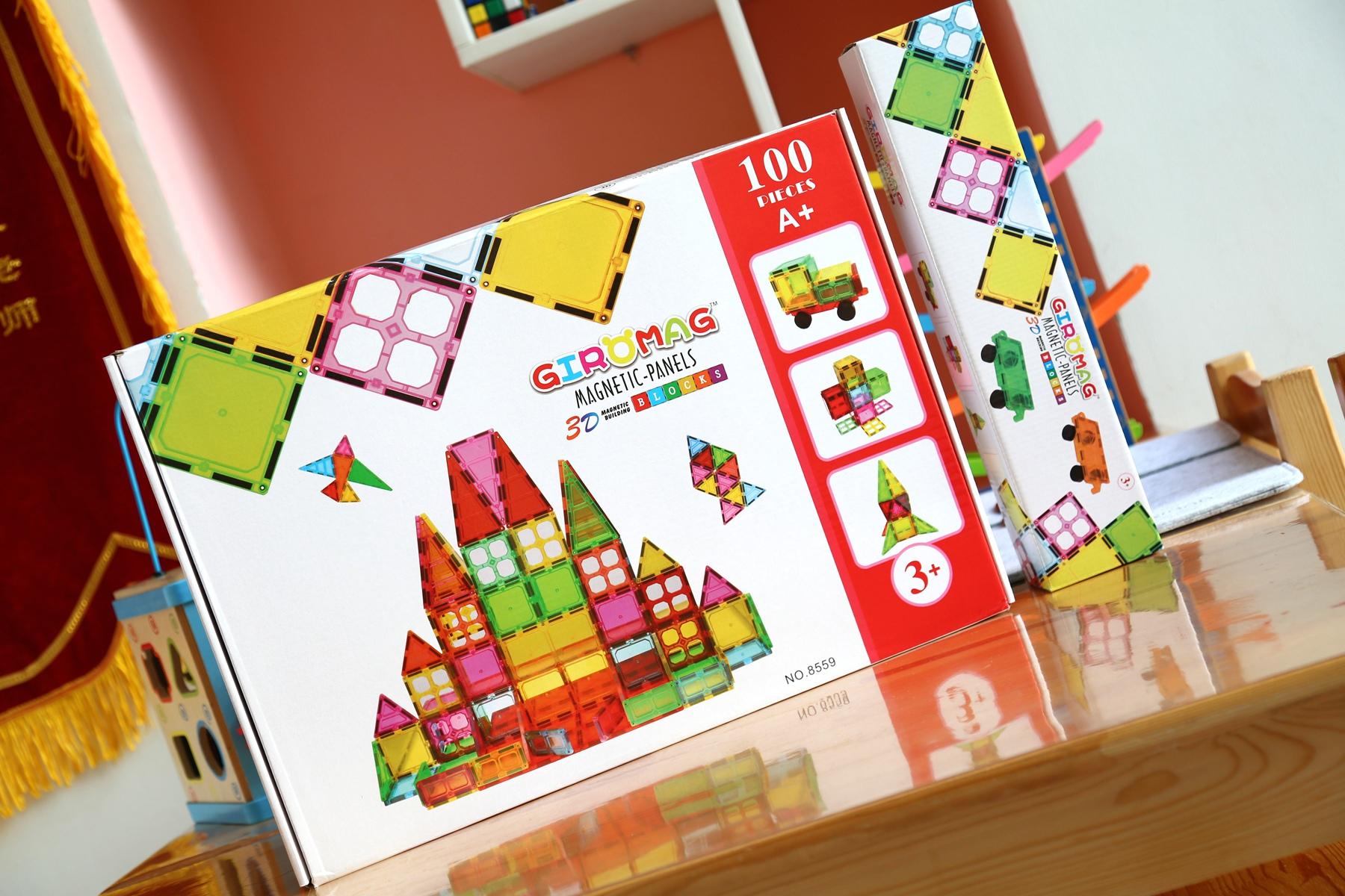 色彩丰富 变化多样 拼装简单—GIROMAG彩窗磁力片