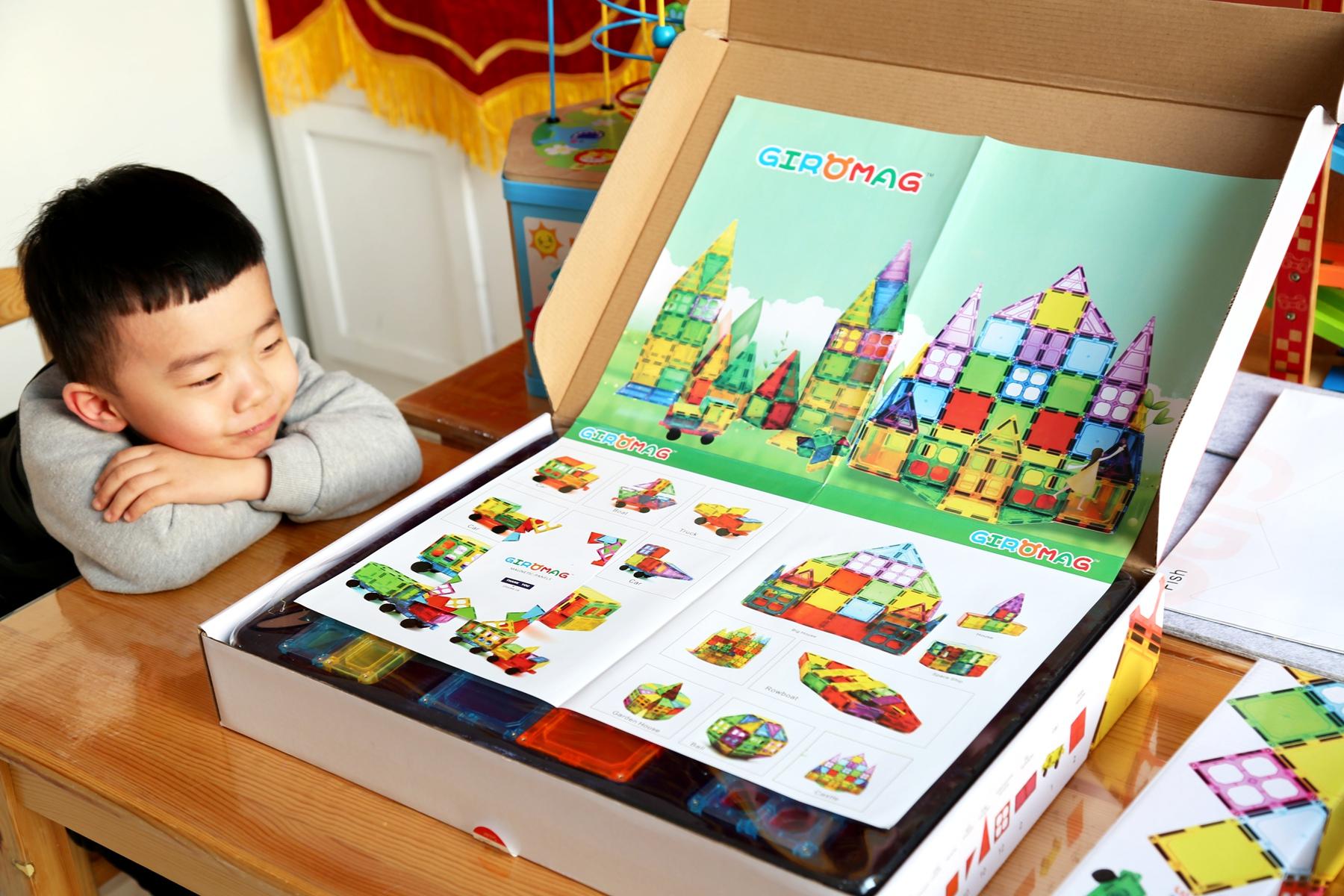 色彩丰富 变化多样 拼装简单—GIROMAG彩窗磁力片