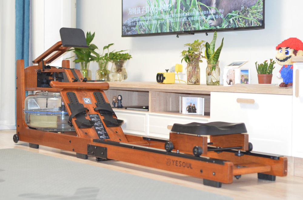 水阻原理,实现智能训练模式:野小兽R30划船机