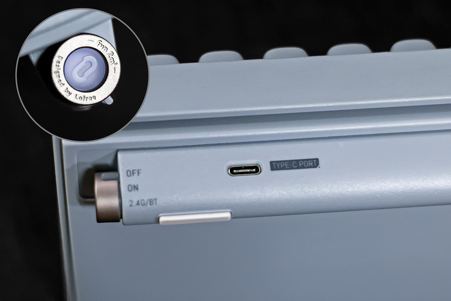 不止于弧线造型,还有紧凑高效的布局,洛斐小翘水泥灰机械键盘