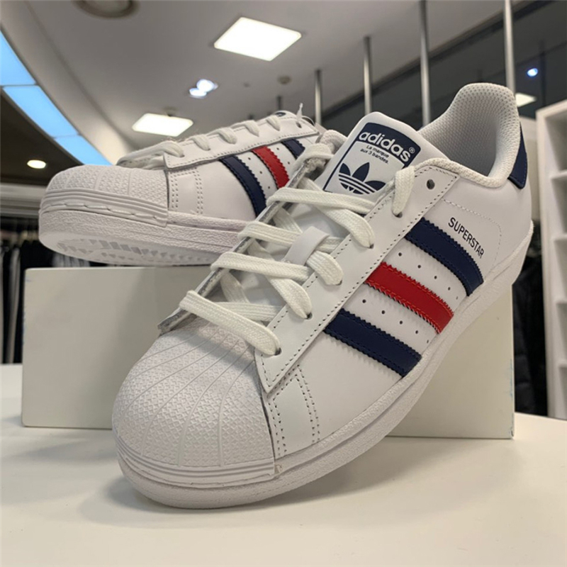 Superstar 白色/藏蓝/红