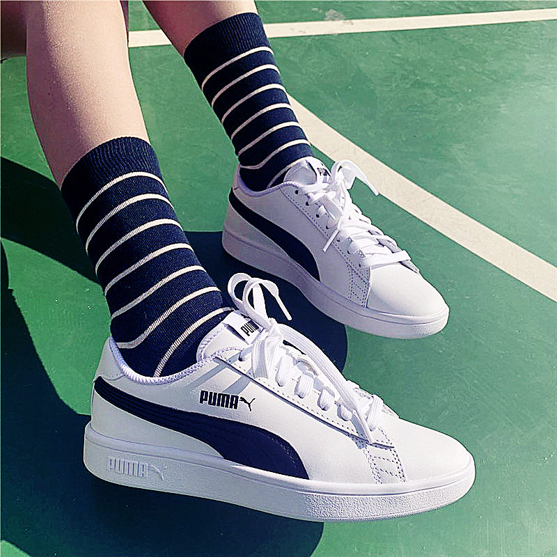 Puma Smash 白色黑标