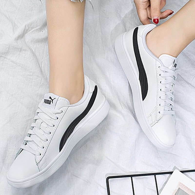 Puma Smash 白色黑标