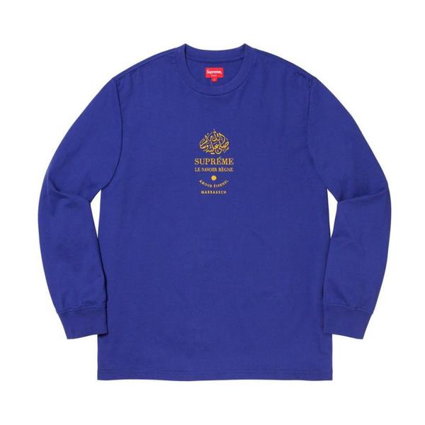 Supreme Marrakech L/S Top 刺绣长袖T恤 男女同款