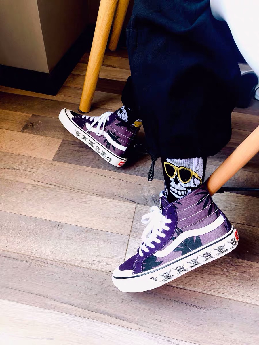 vans sk8 hi海盗紫色