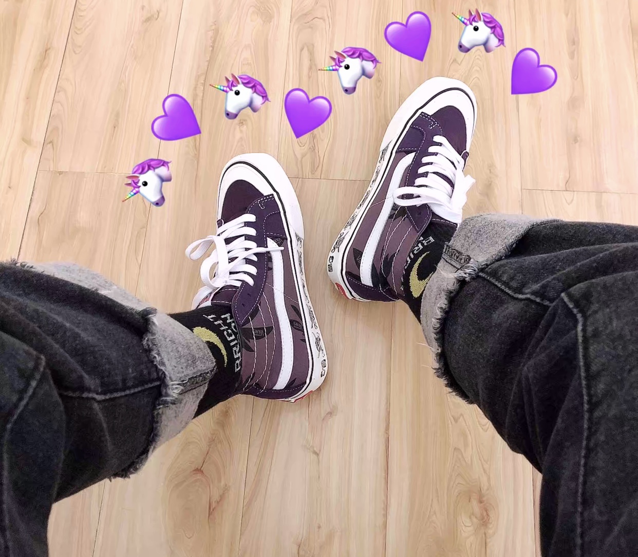 vans sk8 hi海盗紫色