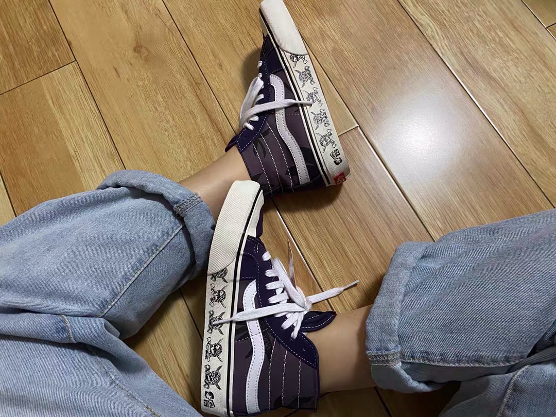 vans sk8 hi海盗紫色