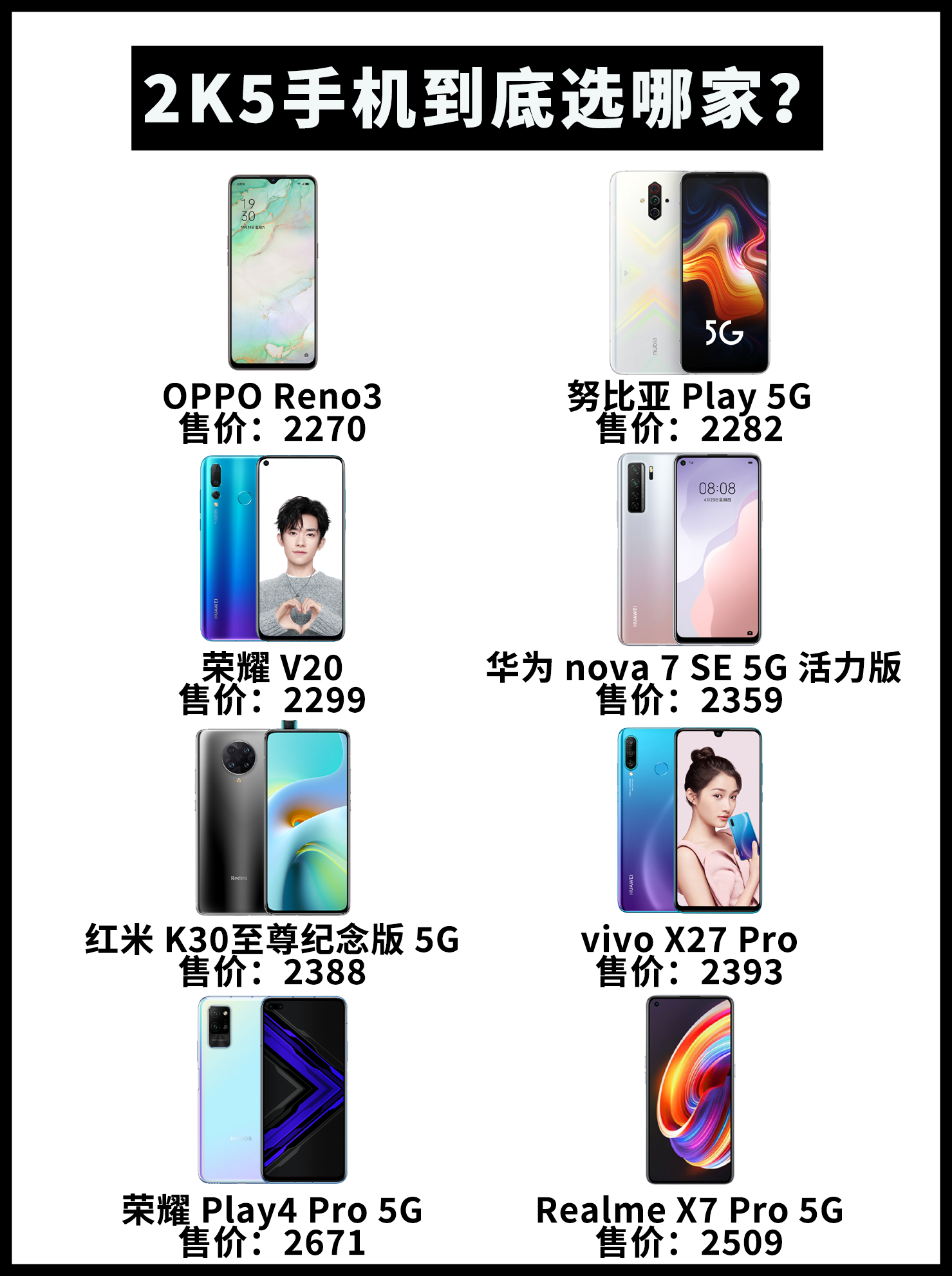 2K5手机到底选哪家?